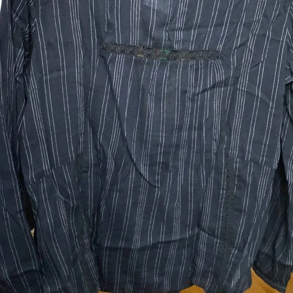 J Jill Boho Embroidered Black Tunic NWT Size Small - Picture 11 of 14